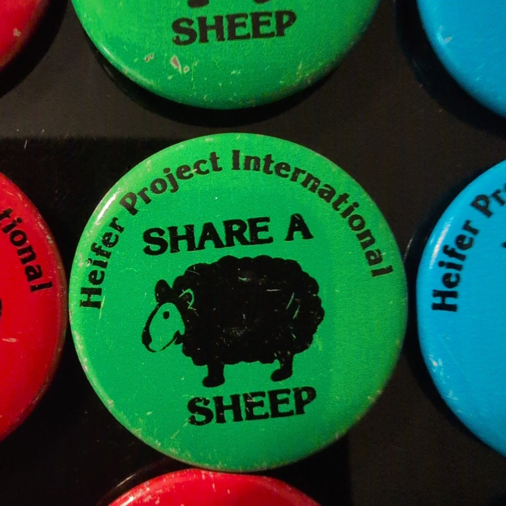 Vintage Heifer Project International Pinback Button Set Farm Animals 16pc VG - Picture 6 of 6